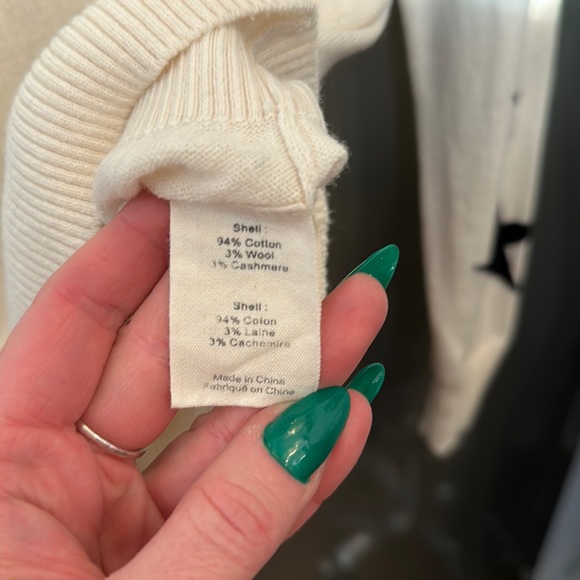 L'Agence cream stars sweater M - Picture 6 of 6